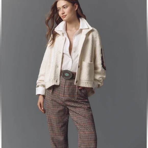 Pilcro Western Horse Graphic Cardigan Sweater - Picture 3 of 8